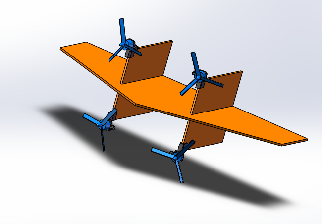 VTOL <wbr>Tail-Sitter <wbr>一种垂直起降的飞翼式飞行器